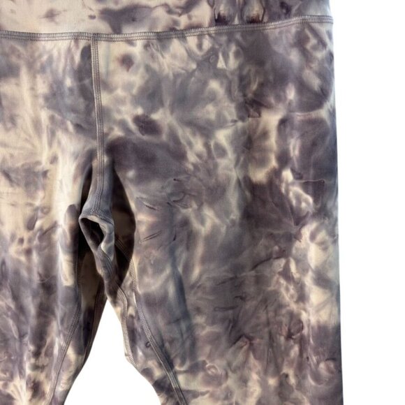 Lululemon Womens High-Waisted Tie-Dye Leggings Size 12 Stretchy Comfort Activewe - Picture 2 of 7